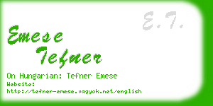 emese tefner business card